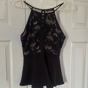 Eclipse Black Lace Camisole Top